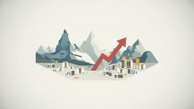 Vue de Zermatt, station de montagne valaisanne haut de gamme attirant les super-riches au forfait fiscal.