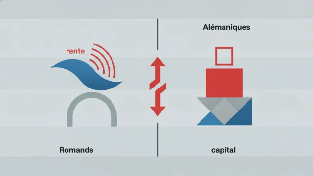 Documents de prévoyance et 2e pilier avec graphiques de retraite