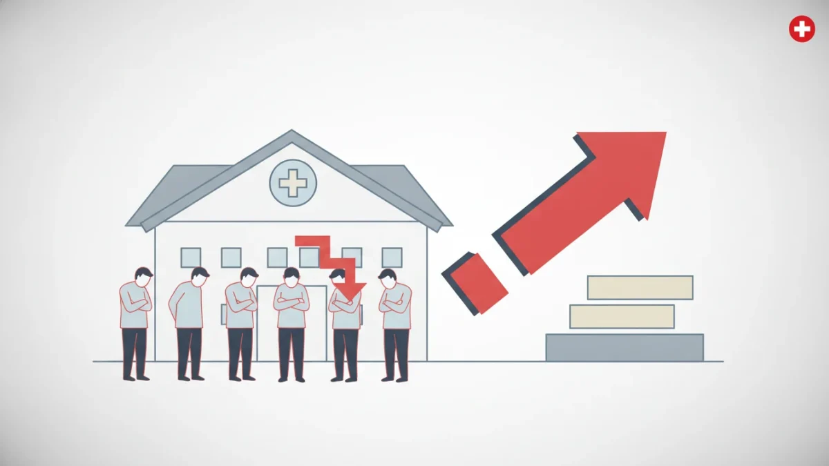 Cabinet médical avec médecin généraliste en consultation avec patient