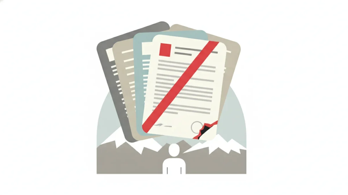 Documents d'assurance maladie et indemnités chômage sur une table, symbolisant la couverture sociale en Suisse.