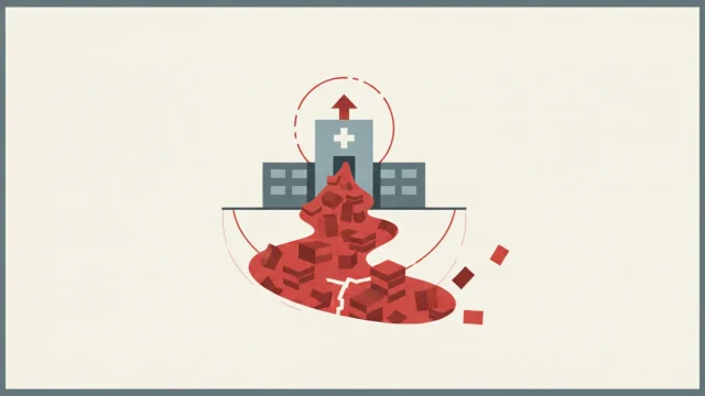Système informatique de facturation hospitalière avec écrans affichant des données médicales et administratives.